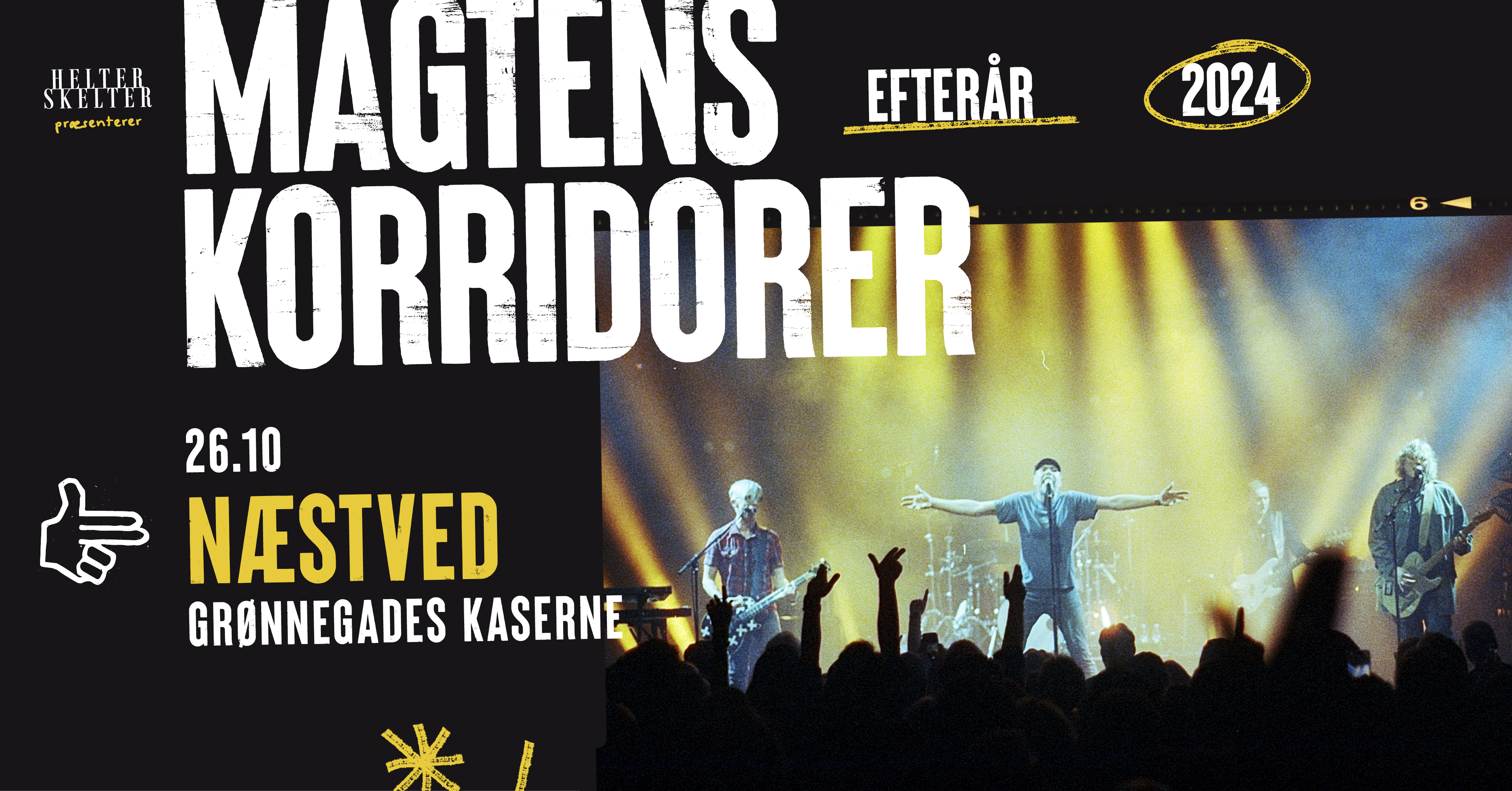 Magtens Korridorer. Support: SUPERLOADER! 26. oktober kl. 20:00